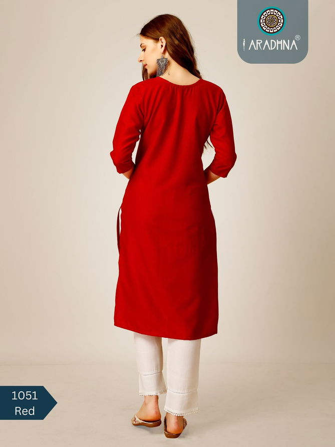 1051 Designer Cotton Kurtis With Bottom Catalog
